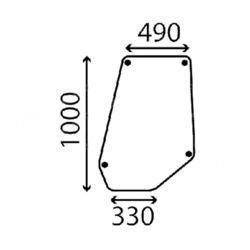 szyba Massey Ferguson - drzwi 3301844M2 (4876)