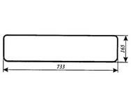 szyba do ciągnika Fendt - tylna dolna 178810050340 (859)