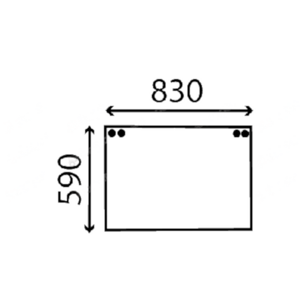 szyba Case - tylna górna E44005