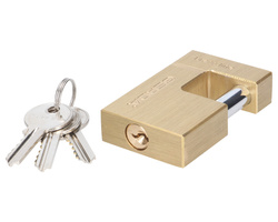 Kłódka trzpieniowa Gerda T-75 mosiężna