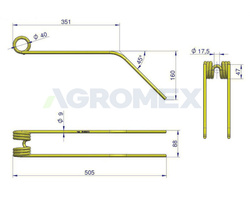 Palec zgrabiarka zastosowanie Niemeyer WARYŃSKI W-600013 