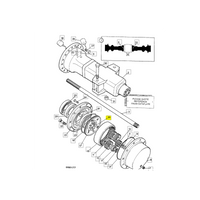 śruba do koła centralnego koparko-ładowarki JCB 826/01060