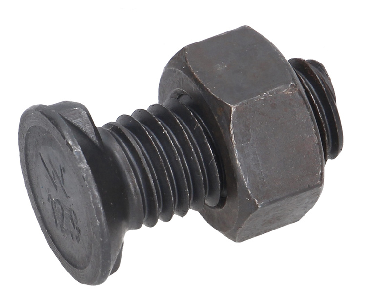 Śruba kpl. płużna dwunoskowa M12x30 mm kl.12.9 Waryński 