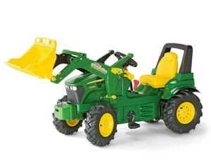 Traktor na pedały z ładowaczem i pompowanymi kołami John Deere Rolly Toys 710126