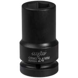 Klucz nasadowy nasadka udarowa 1" 6-kąt długa 24 mm MJW