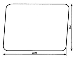 szyba do koparko-ładowarki OSTRÓWEK KL-0102 - boczna (19)
