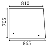 szyba do ciągnika Fendt - boczna otwierana F138804202050