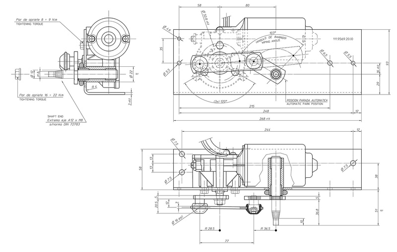 silnik wycieraczki John Deere RE151494