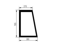 szyba ładowarka teleskopowa Deutz-Fahr, JLG - boczna lewa 1001102880