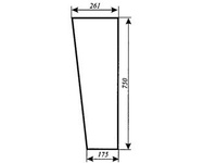 szyba do ciągnika MF-255 kabina Lubsko typ KBMF/1 - przednia dolna prawa (37)