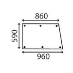 szyba Massey Ferguson - drzwi górna 3465755M1 (2963)