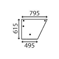 szyba Landini - drzwi dolna lewa 3540291M1