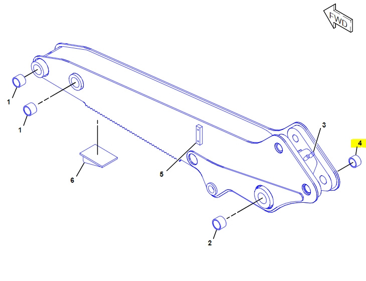 tuleja tylnego ramienia stick CAT 9R3092