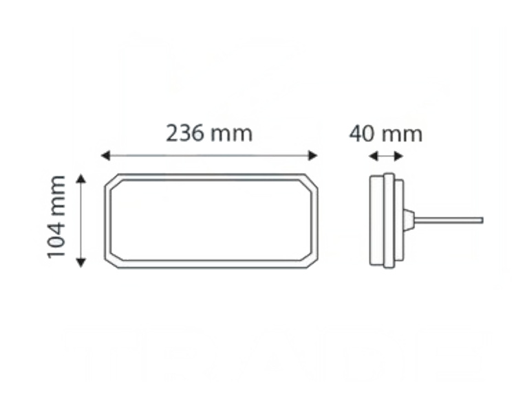 Zestaw lamp LED do przyczepy 5 funkcji z dynamicznym kierunkowskazem