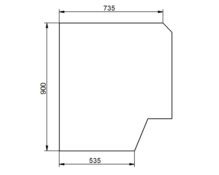 szyba ładowarka teleskopowa JCB - przednia 827/20244