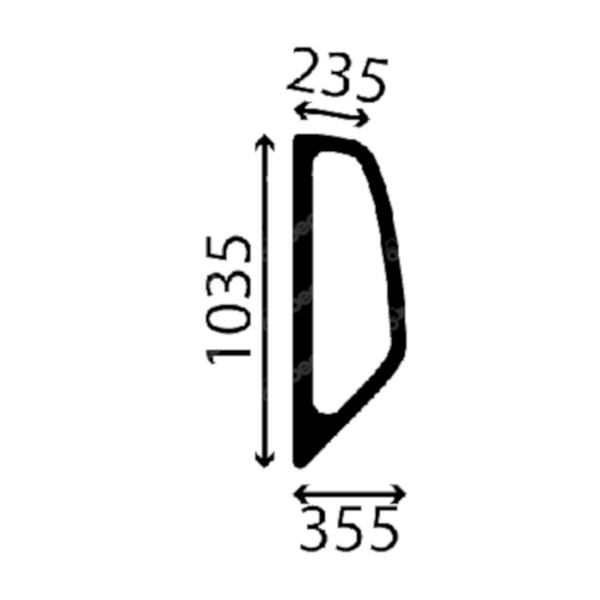 szyba Kobelco, New Holland - boczna lewa YN02C02136P1, 72210327, 77283081, 87333298, YN02C01562P1 (5118)