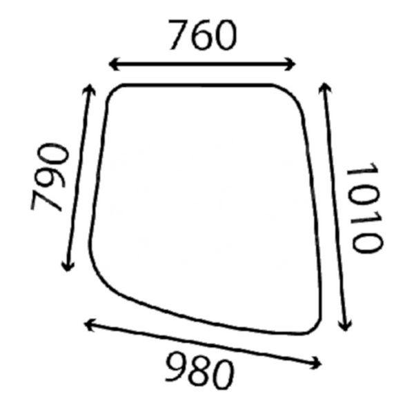 szyba Case - boczna przednia prawa KHN3079 (3101)