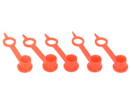 Osłonka smarowniczki M6 kolor czerwony TEGER 5 szt