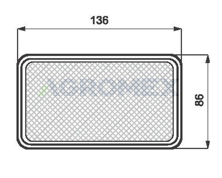 Lampa cofania biała 58u W-11 12V-24V