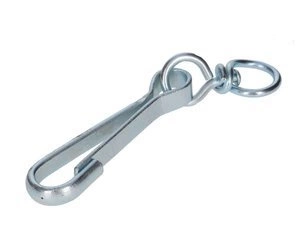 Spinka z okrętką 80 mm ocynkowana do łańcucha lin