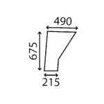 szyba Deutz-Fahr - drzwi dolna FRA-0505102639