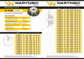 Koło zębate hartowane z kołnierzem 16B-1 (R1 1) Z-27 Waryński