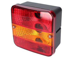 lampa tylna zespolona, sygnałowa z podświetleniem rejestracji amortyzator WESEM LT2.26604 Claas 140x140mm