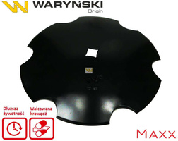 Talerz uzębiony Z-6 fi 460 otwór 30x30 stal borowa 3.5mm WARYŃSKI MAXX Premium 1202030150 W-5197460/30/P [W-7460/30/3.5]