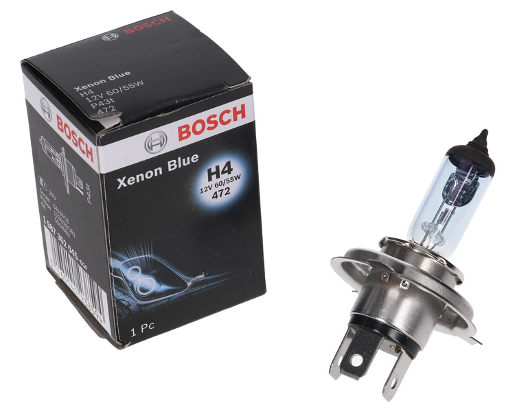 żarówka BOSCH H4 12V 60/55W P43t 472 Xenon Blue