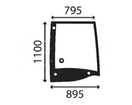 szyba Bomag - drzwi prawe górne otwierane 87608128 (3561)