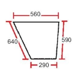 szyba - drzwi dolna 3473434M1