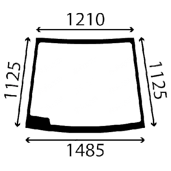szyba Case, New Holland - przednia 3805076, 423087A1 (3013)