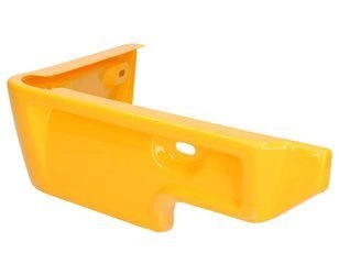 osłona, narożnik plastikowy kabiny prawy żółty JCB 3CX, 4CX P12 123/06144