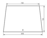szyba do ciągnika Kubota - przednia T029070512 (5091)