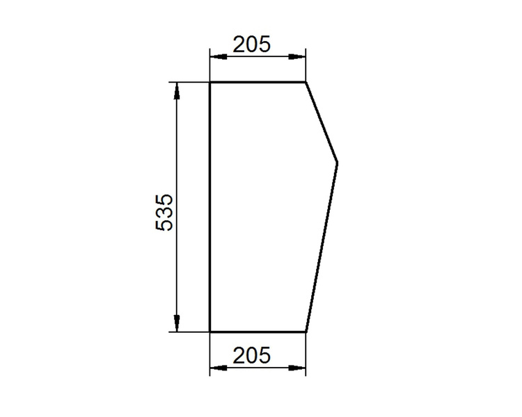 szyba do ciągnika Deutz-Fahr - przednia dolna 520448 (2351)