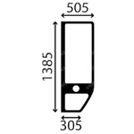 szyba Takeuchi - boczna lewa 5686-39540 (4048)