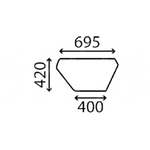 szyba JCB - drzwi dolna lewa KHN1293