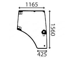 szyba Claas Arion - drzwi prawe 21603490 (2903)