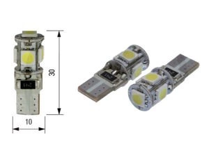 Żarówka 12V 5XSMD 5050 LED T10 2szt BOSMA