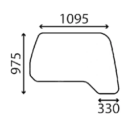 szyba Volvo - boczna prawa 14508463 (3659)