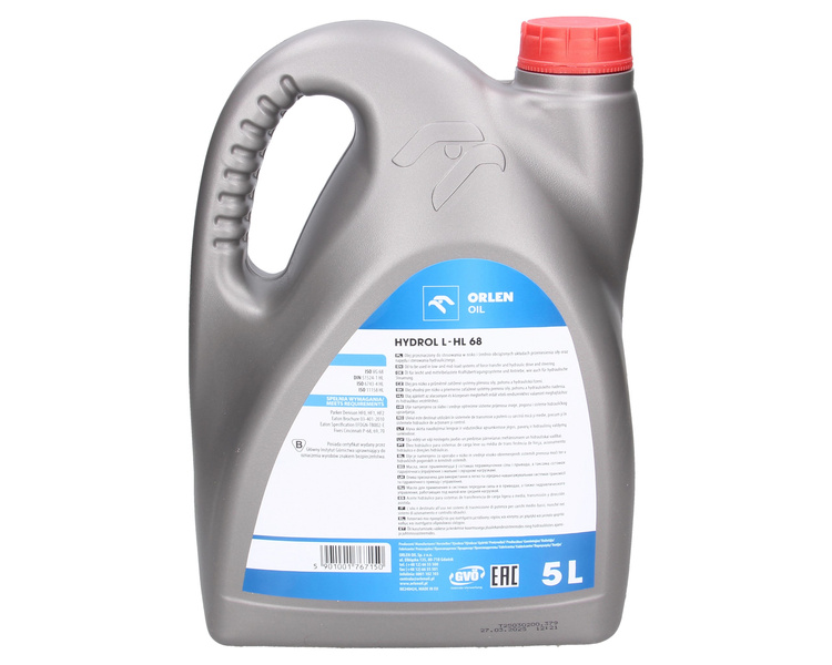 Olej Hydrauliczny Orlen Hydrol L-HL68 5L