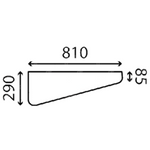 szyba Liebherr - boczna dolna lewa 10280354