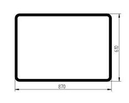 szyba Volvo - tylna 7416815 (2798)