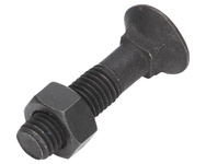 Śruba płużna 4-kątna z podsadzeniem DIN 608 M12x45 mm kl. 10.9 z nakrętką 1245109VK