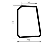 szyba do ciągnika Fendt - boczna lewa H931812011040