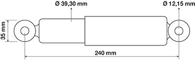 amortyzator kabiny Case, Deutz, Lamborghini, New Holland 0.011.2068.4, 04426629