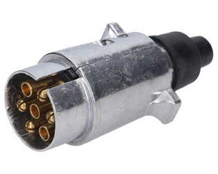 wtyczka elektryczna 12V 7 biegunowa metalowa