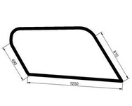 szyba ładowarka teleskopowa Manitou - boczna prawa 549691 (2627)