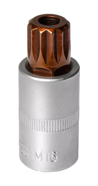 Nasadka wielozębna 1/2" SPLINE M16 z otworem MJW