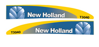 naklejka, logo na maskę New Holland T3040